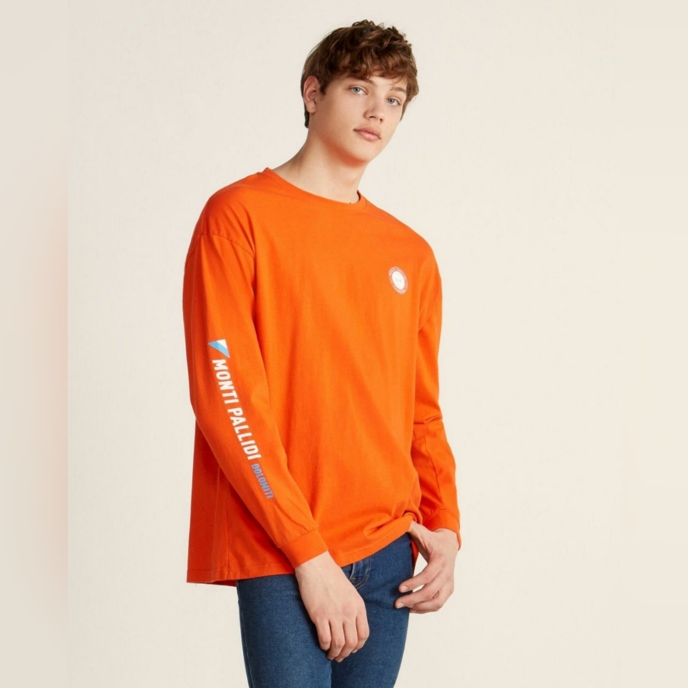 STAMPD Orange Monti Tee Long Sleeve Sweatshirt